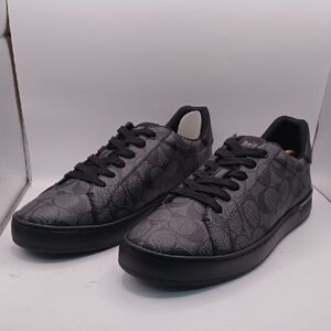 NEW Coach High Line Signature Sneaker-Charcoal/Black Men Size 9D US G4949